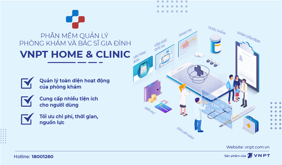 Phần mềm quản lý phòng khám và bác sĩ gia đình (VNPT Home & Clinic)